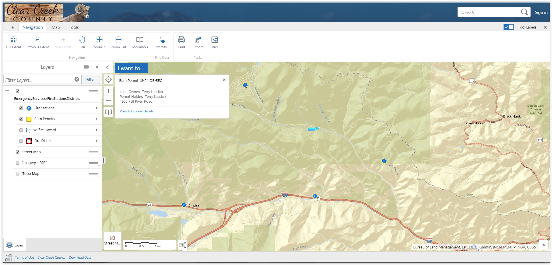 Clear Creek County, CO Official Website Interactive Maps