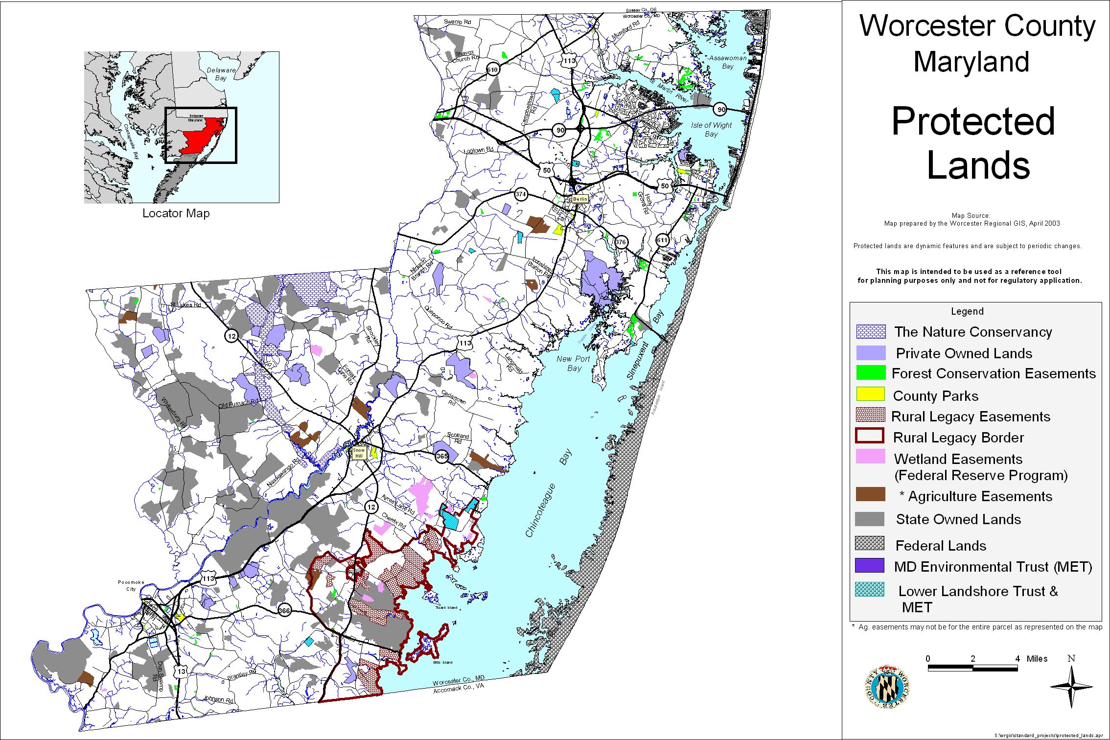 Natural Resources Maps Worcester County