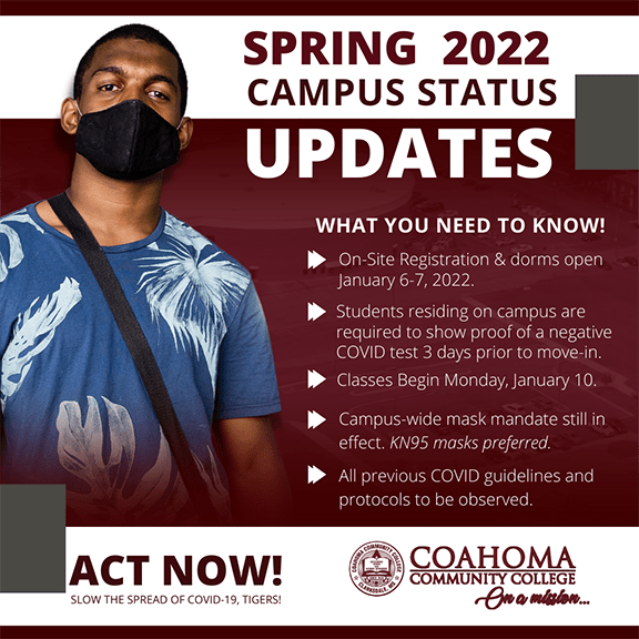 Coahoma announces COVID updates, to host OnSite Registration