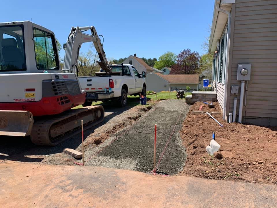 Southington, CT Stone Patio & Walkway Installation