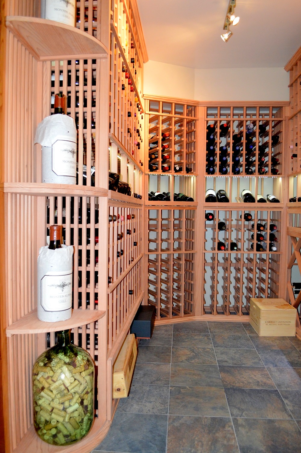 Laguna Beach Creative Wine Cellar Installations California