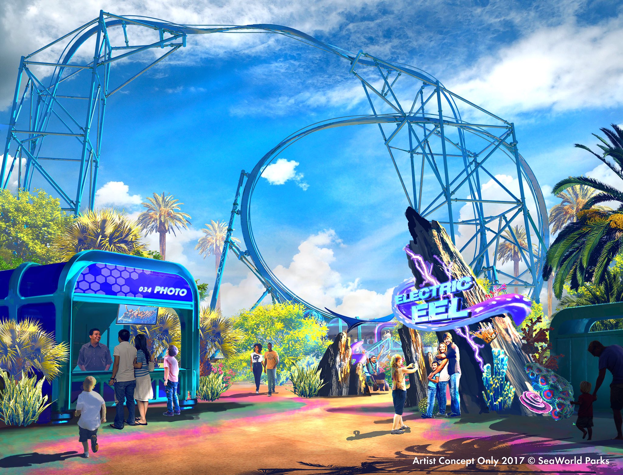 Seaworld San Diego Adding "Electric Eel" In 2018 - Coaster101
