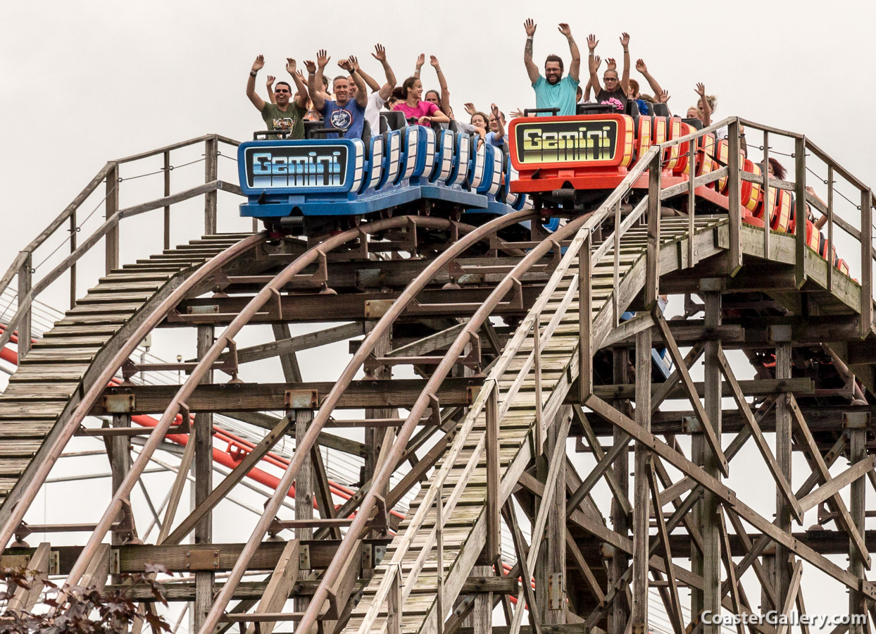 Gemini coaster at Cedar Point
