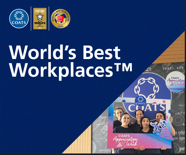Coats Group PLC named as one of the World's Best Workplaces™