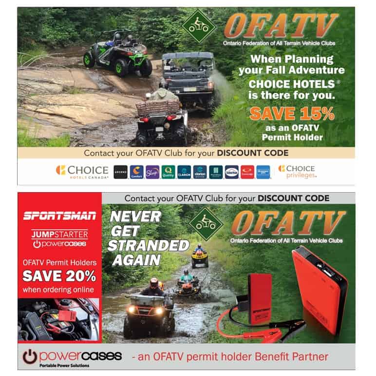 Benefits Central Ontario ATV Club