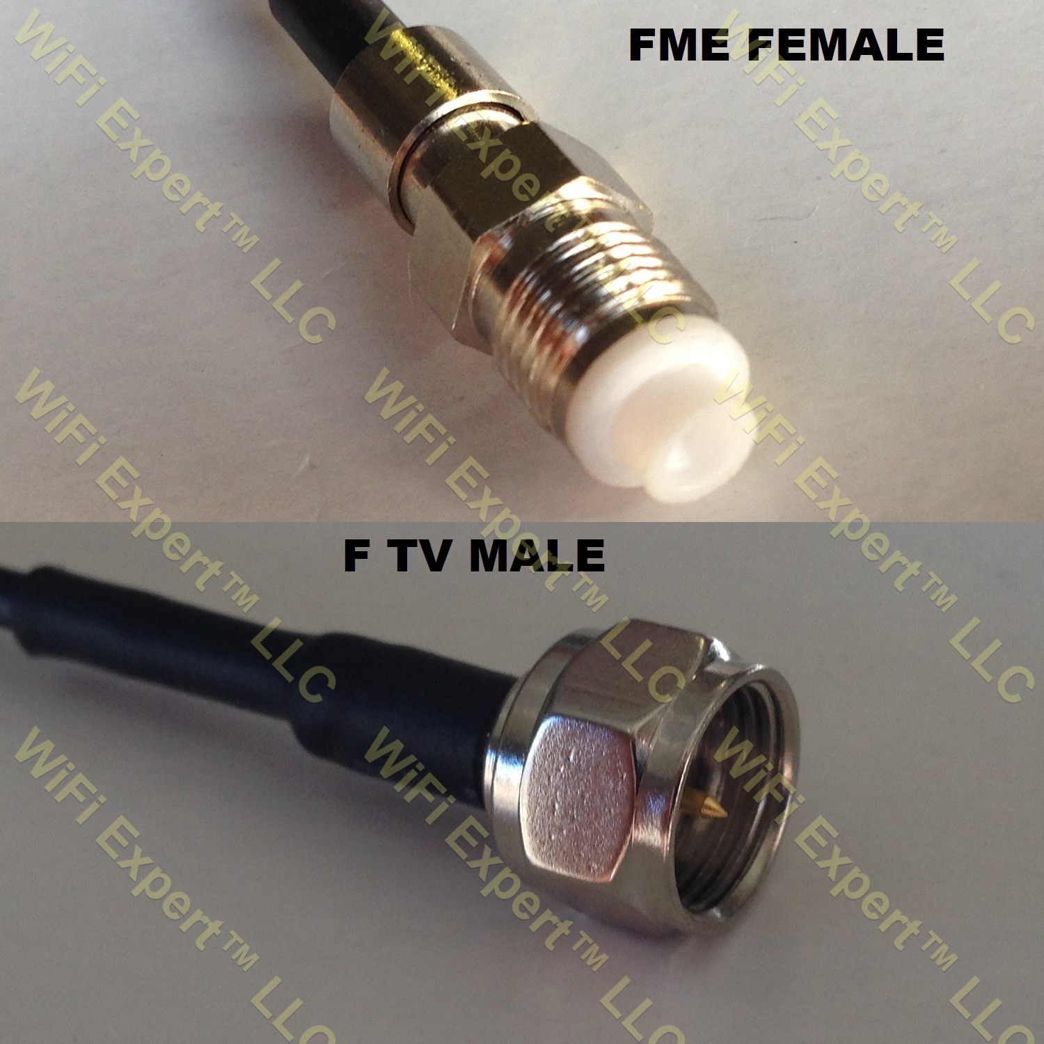 RG400 FME FEMALE to F MALE Coaxial RF Pigtail Cable RF Coaxial Cables, Adapters, Connectors