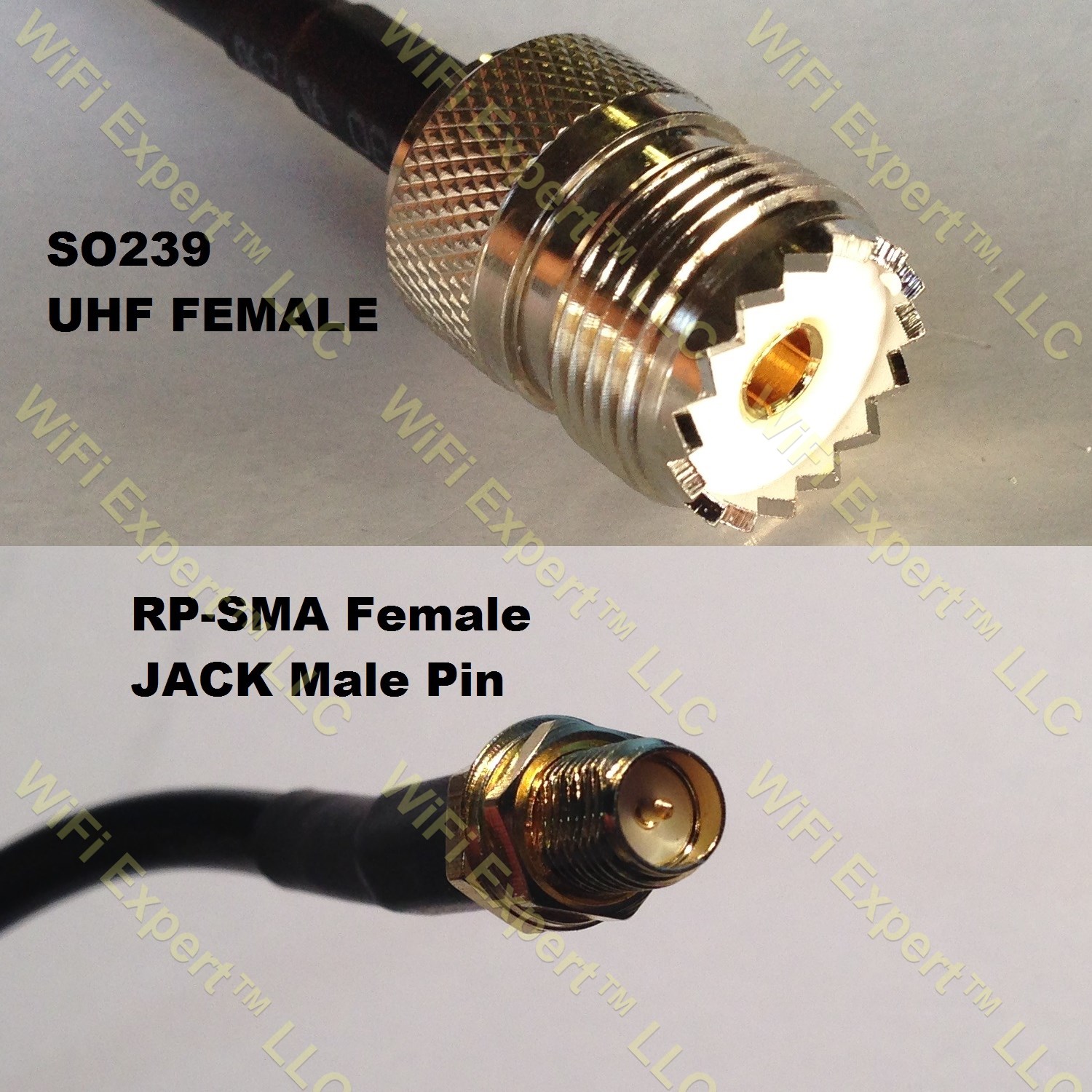 LMR100 SO239 UHF Female to RPSMA FEMALE Coaxial RF Pigtail Cable RF Coaxial Cables, Adapters