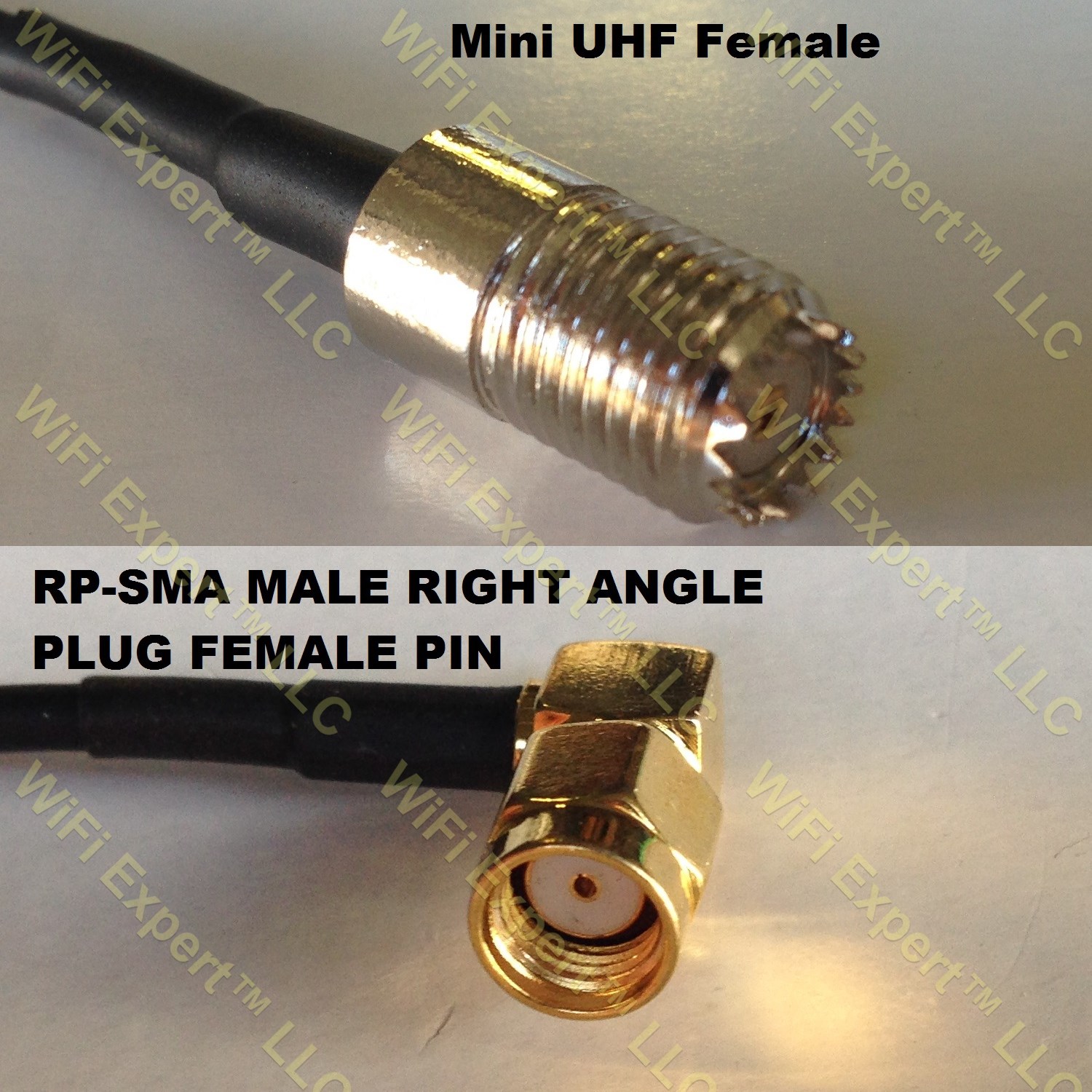 LMR100 MINI UHF FEMALE to RPSMA MALE ANGLE Coaxial RF Pigtail Cable RF Coaxial Cables