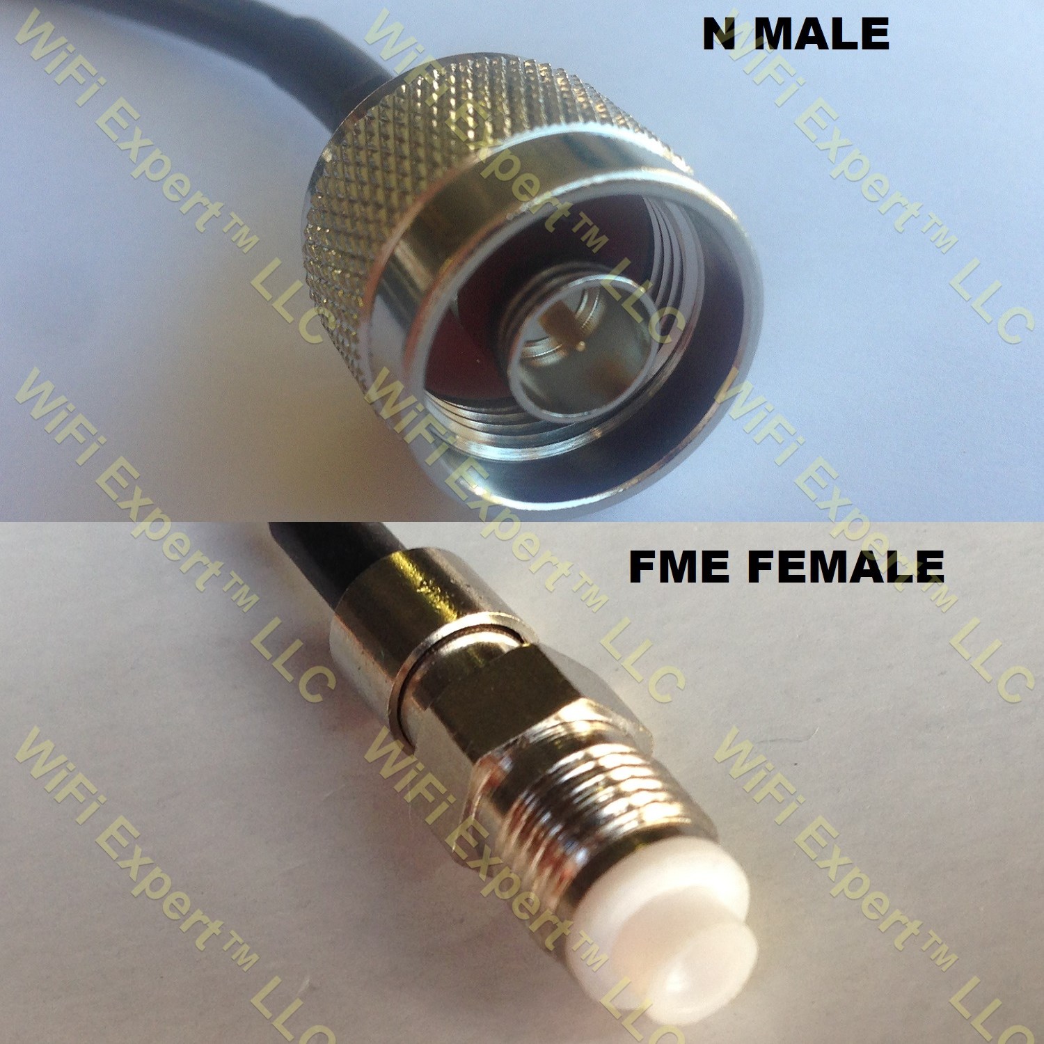 RG58 N MALE to FME FEMALE Coaxial RF Pigtail Cable RF Coaxial Cables, Adapters, Connectors