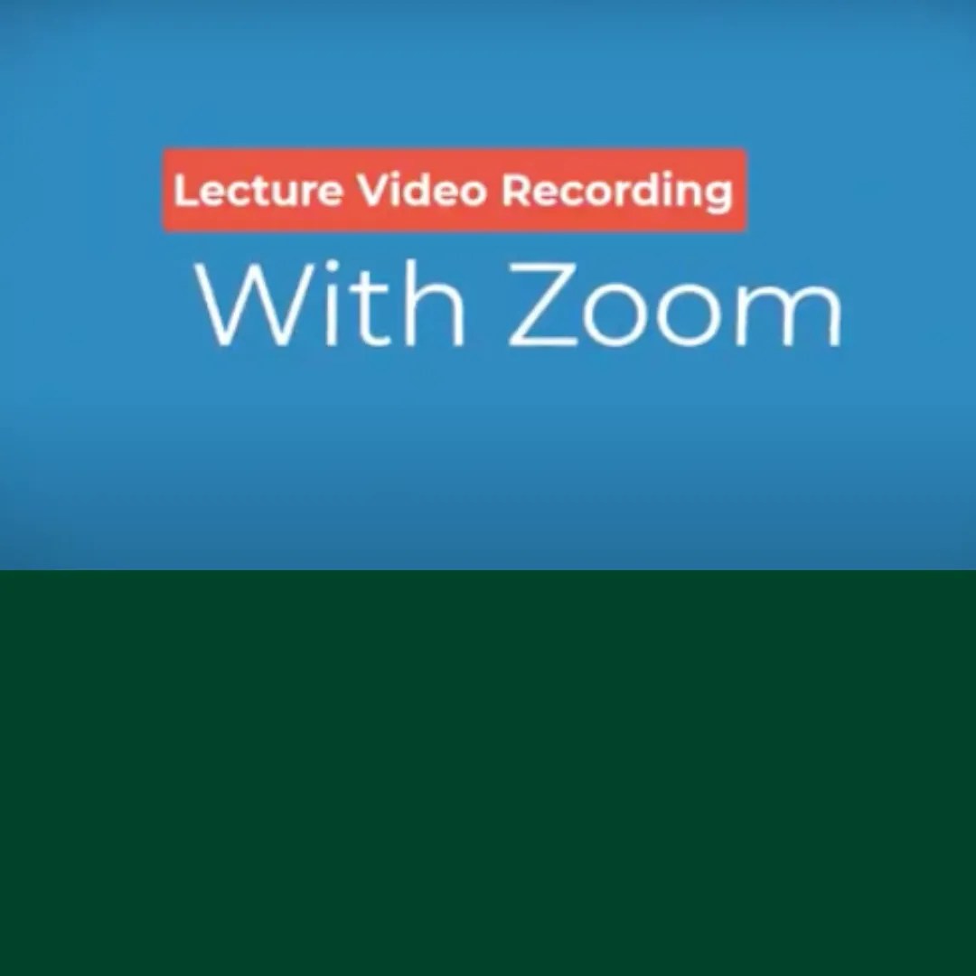 How to record a lecture video using Zoom Prof Dr Cihan Cobanoglu