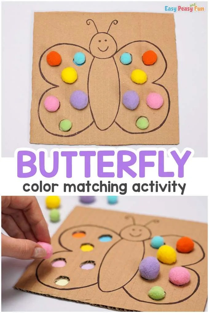 CardboardButterflyColorMatchingActivity Cobberson + Co.