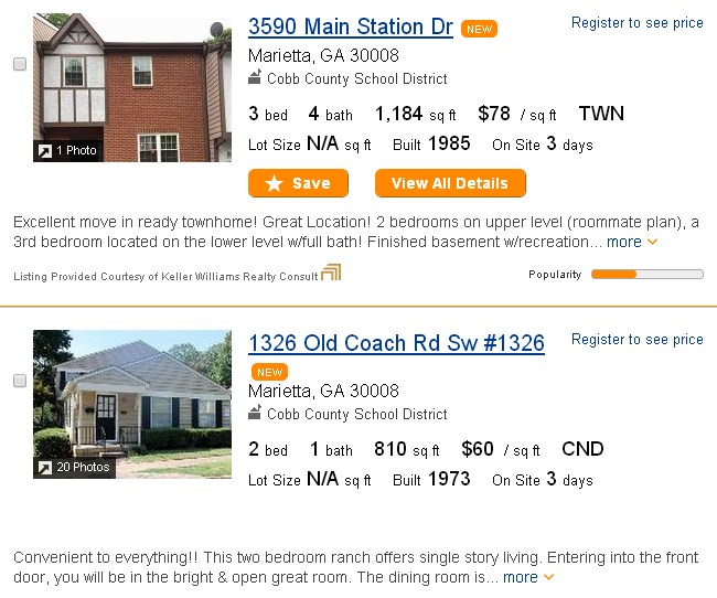 Cobb County homes