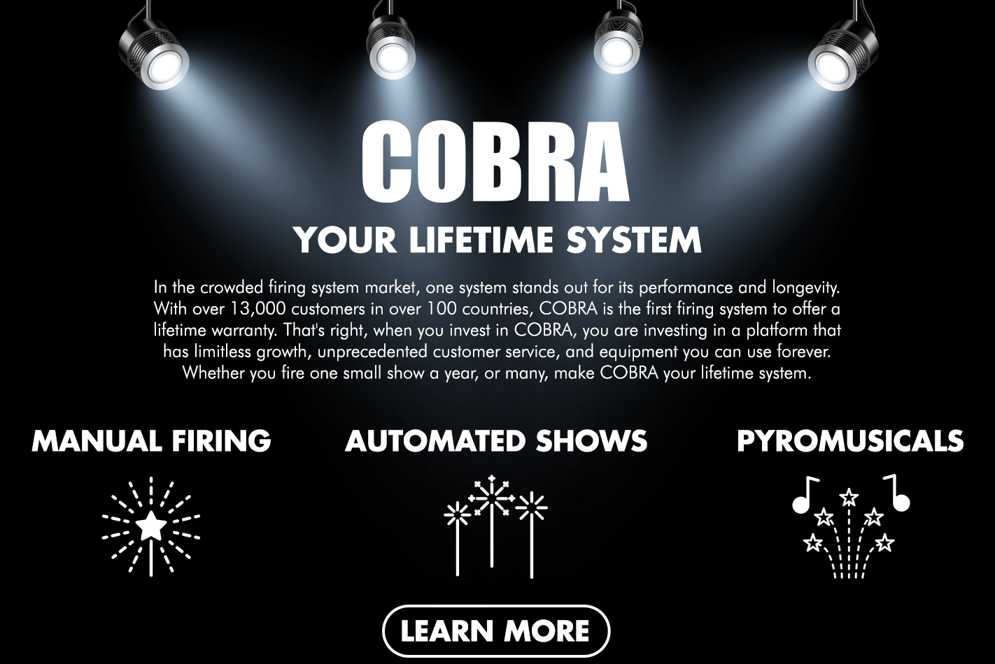 COBRA™ USA Fireworks Firing System for Consumers and Professionals