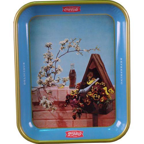 1957 CocaCola Birdhouse Tray Antique CocaCola Tray Values