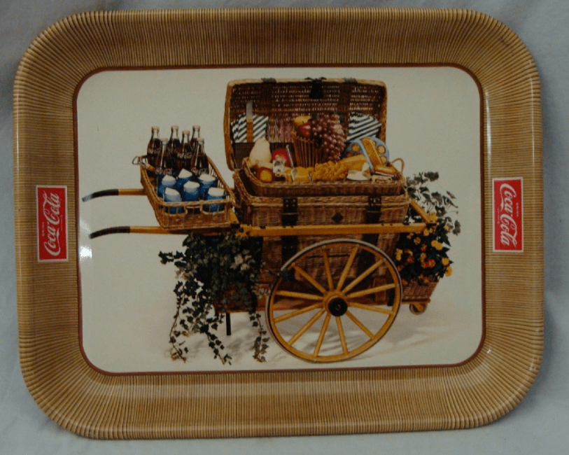 1958 CocaCola Picnic Tray Tray Antique CocaCola Tray