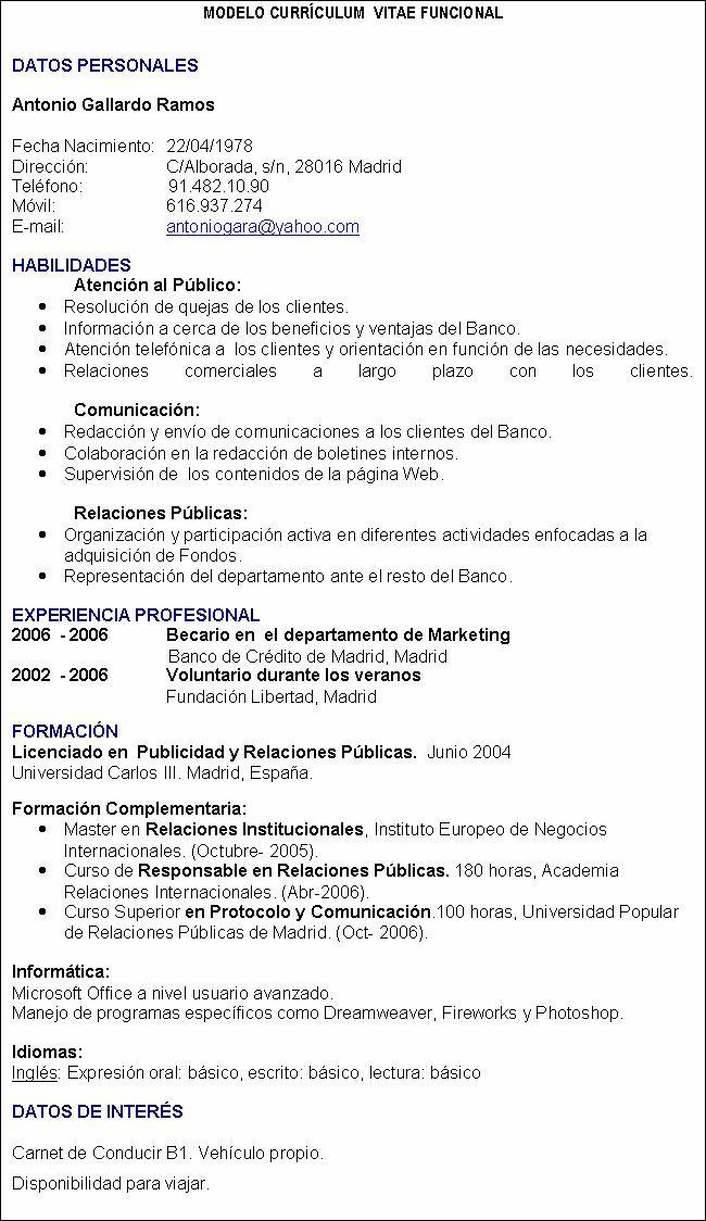 Curriculum Vitae Completo Curriculum Vitae