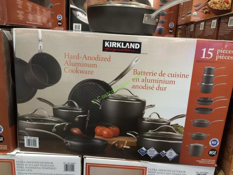 Kirkland Signature 15piece Hard Anodized Cookware Set CostcoChaser