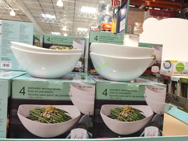 Over and Back 4PC Serving Bowl Set Porcelain CostcoChaser
