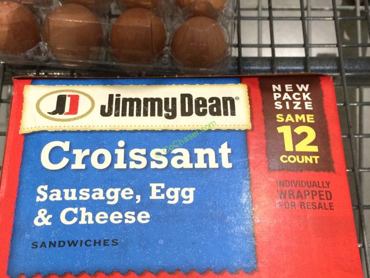 Jimmy Dean Croissant Sandwich 12 Count Box CostcoChaser