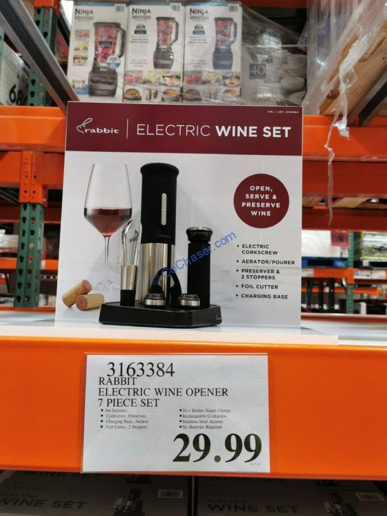 Rabbit Electric Wine Opener 7 Piece Set CostcoChaser