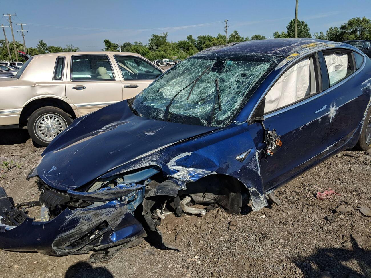 Primer accidente de un Tesla Model 3