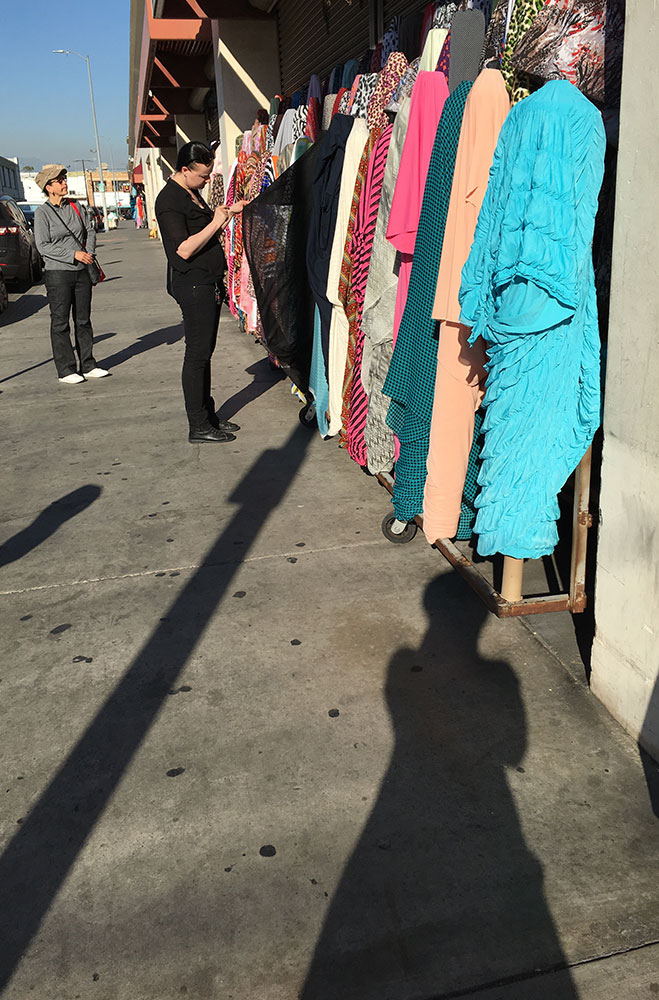 Fabric Inspiration for Garment Designer, Los Angeles Style Cochenille