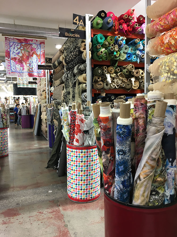 Fabric Inspiration for Garment Designer, Los Angeles Style Cochenille