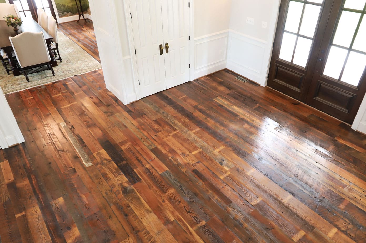 Tobaccowood Flooring in Milled and Distressed grades