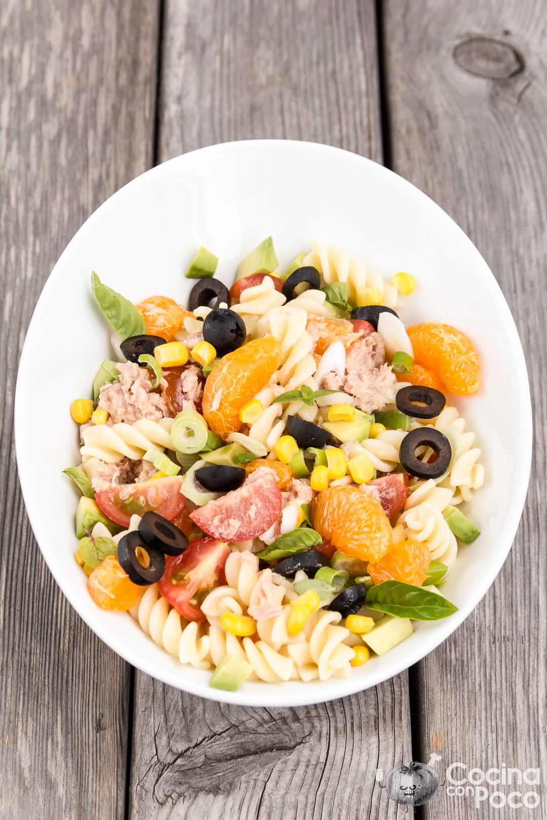 Ensalada de pasta fría con atún Receta fácil Cocina Con Poco