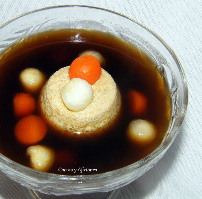 Consomé Royal, maridado por Jesús Flores. receta paso a paso. Cocina