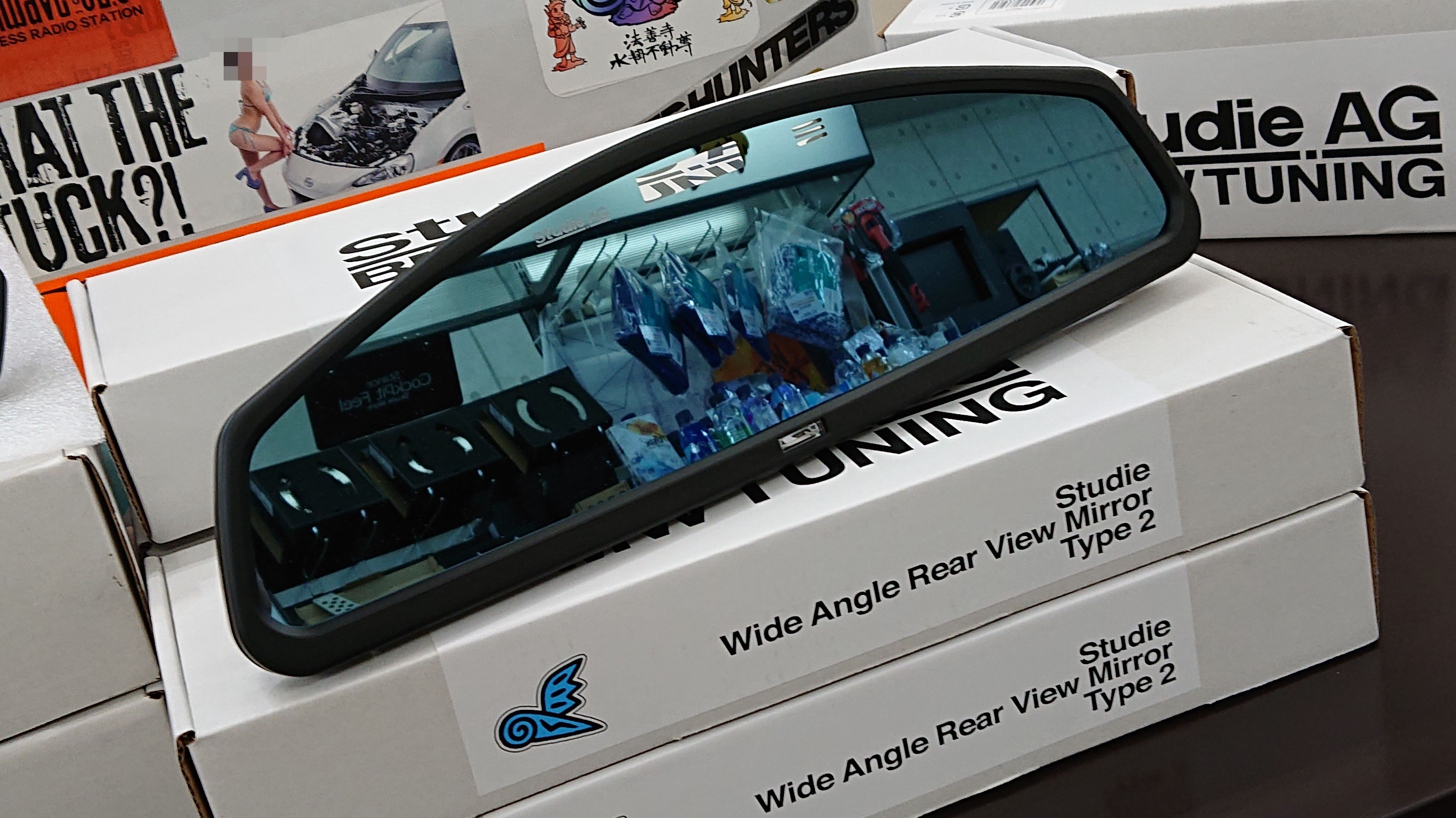 スタディ Studie Wide Angle Rear View Mirror Type2 ワイドアングルリアビューミラー スタデ スタディ