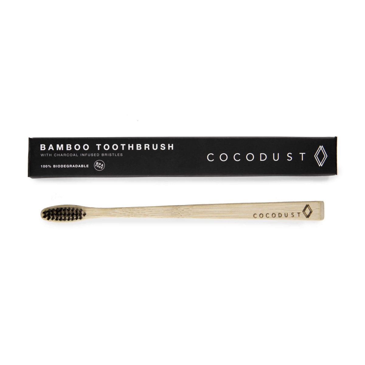 CHARCOAL INFUSED BAMBOO TOOTHBRUSH COCODUST