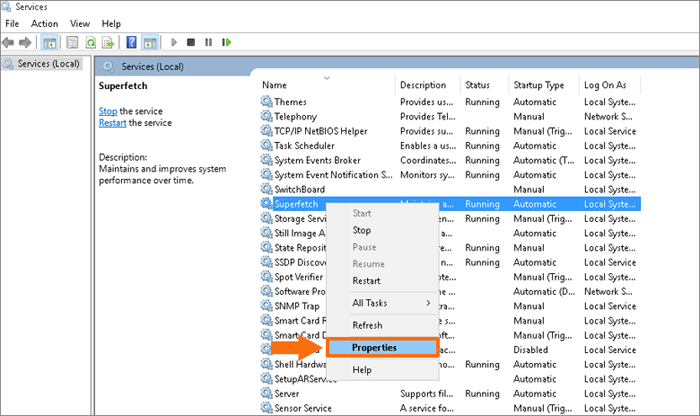 How to Disable Superfetch/Prefetch in Windows 10