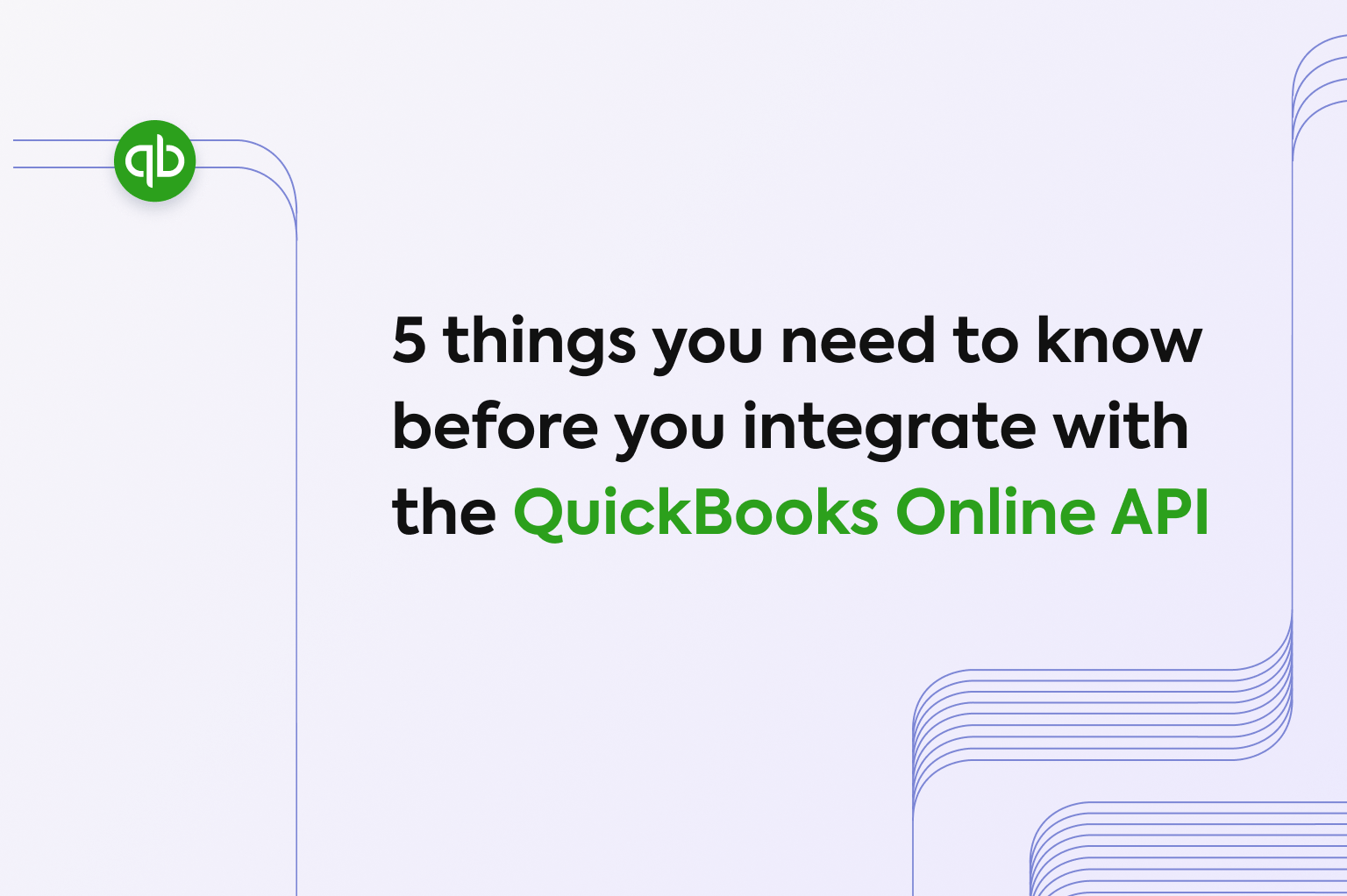 5 things you need to know before you integrate with the QuickBooks