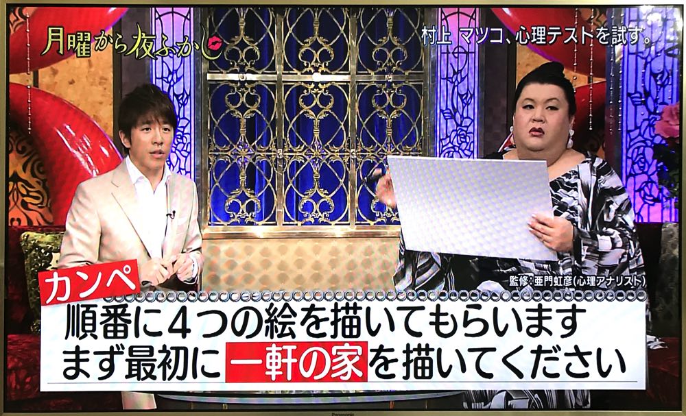 月曜から夜ふかし 6月18日放送～心理テスト : Halohalo Online 月曜から夜ふかし】でやっていた「順番に４つの絵を描く心理テスト」とは？そしてあなたは？ | Codawaras