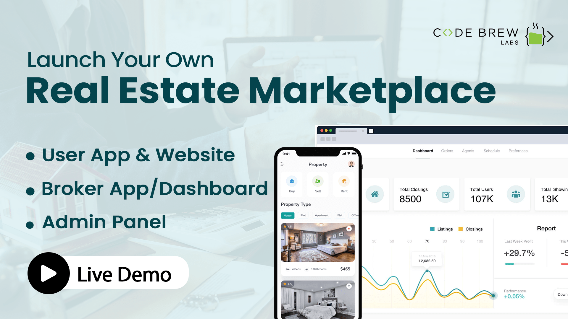 Real Estate App Development Live Demo