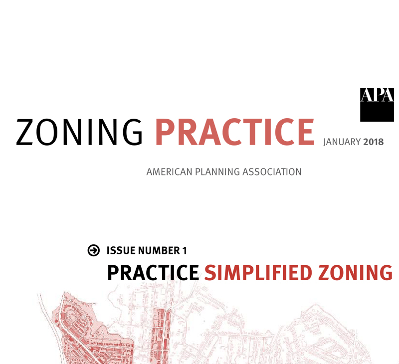 APA Zoning Practice Simplified Zoning Code Studio