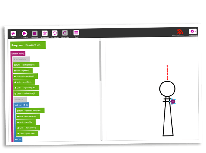 Der TurtleCoder wird inklusiv Code Your Life