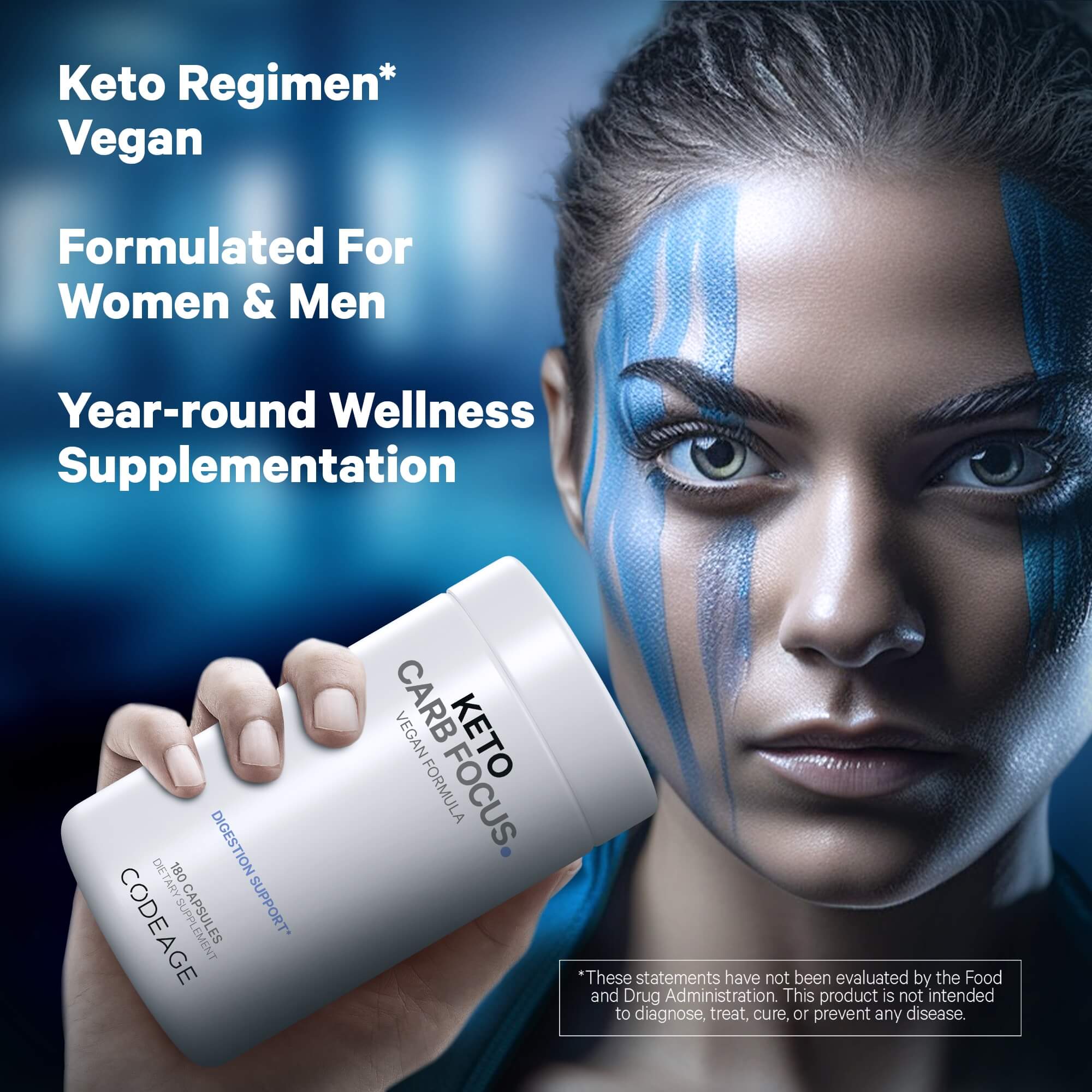 Codeage Keto Carb, White Kidney Beans, Green tea, Cinnamon