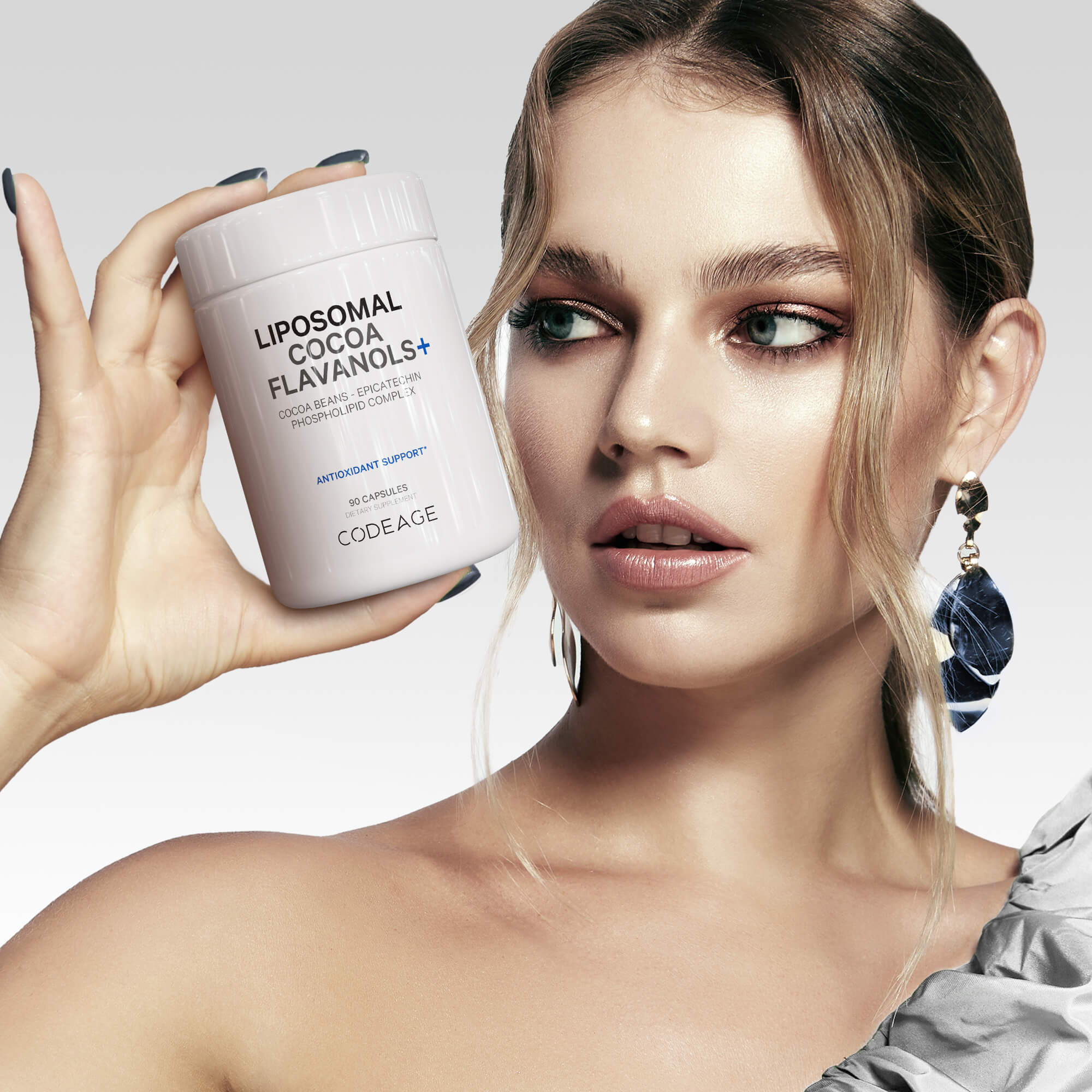 Codeage Liposomal Cocoa Flavanols Supplement Epicatechin Cocoa Beans
