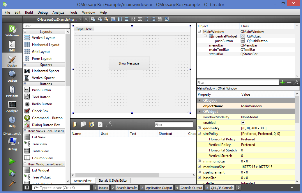 Qt Tutorials For Beginners QMessageBox