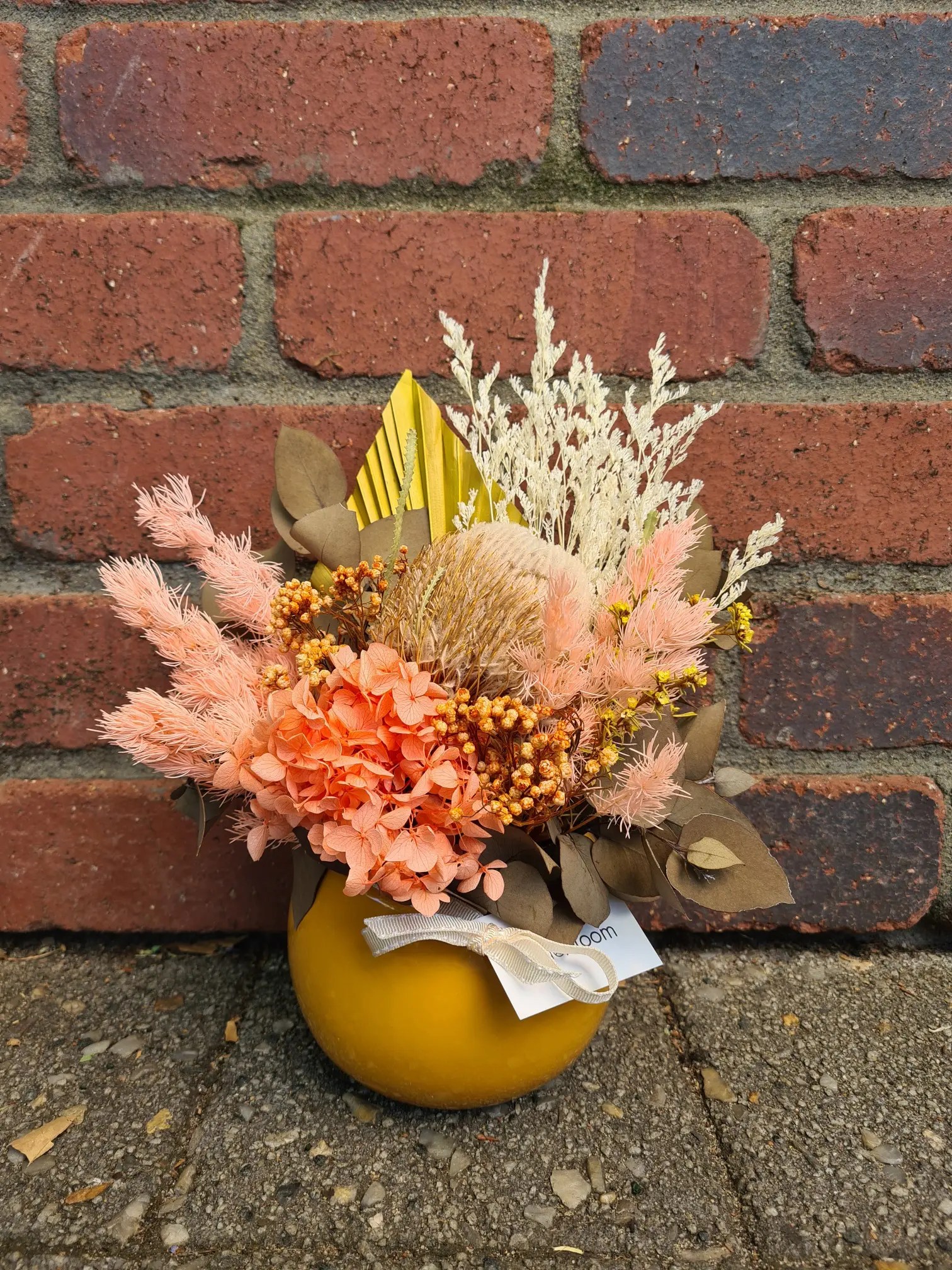 Mustard Vase • Code Bloom Perth Florist, Fresh flower bouquets
