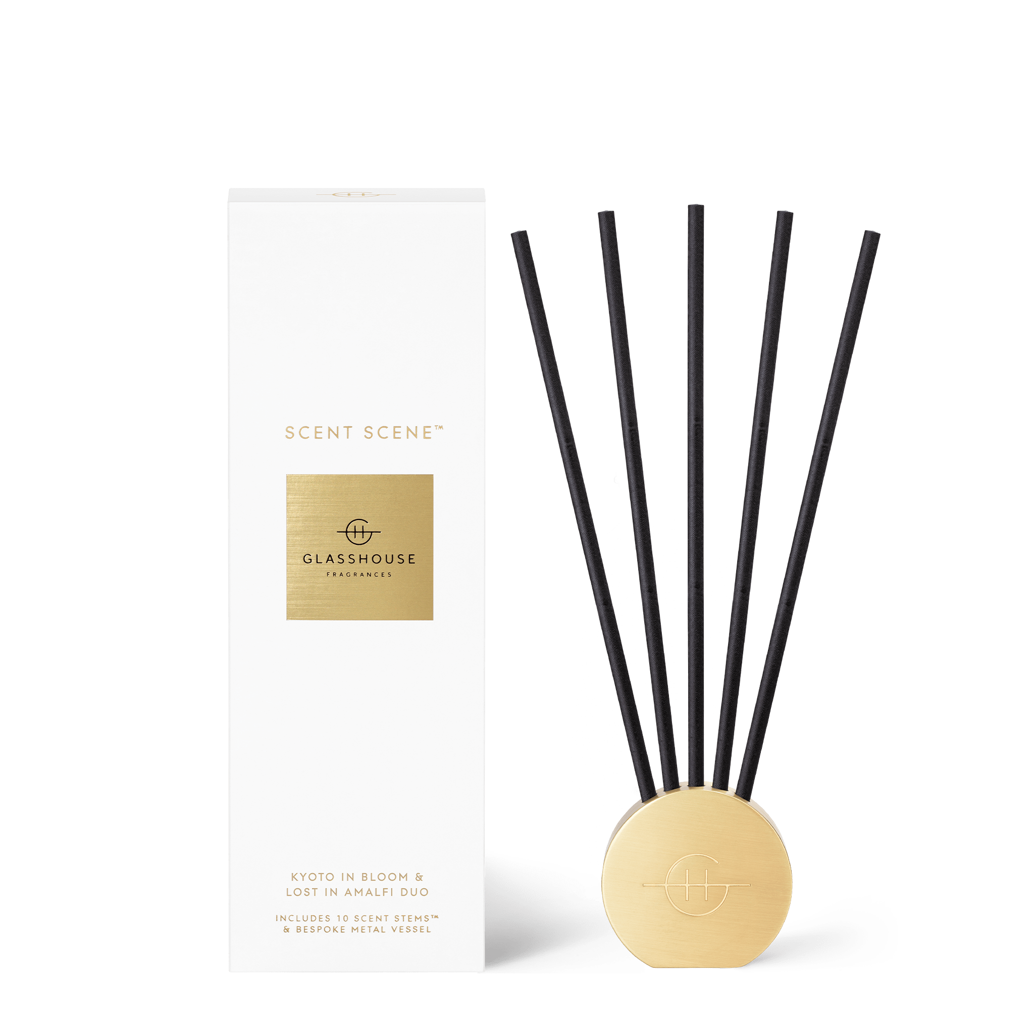Glasshouse Reed Diffuser Set Kyoto & Amalfi • Code Bloom Perth