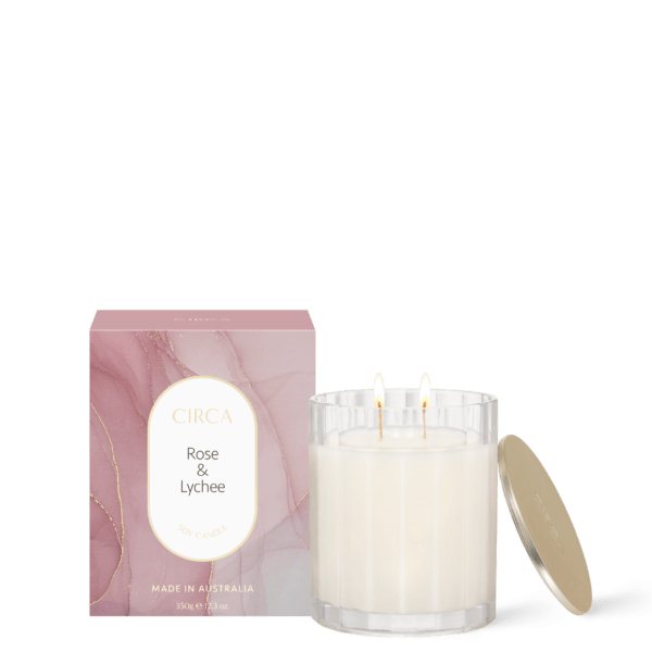 Rose & Lychee Circa Home Candle 350g • Code Bloom Perth Florist