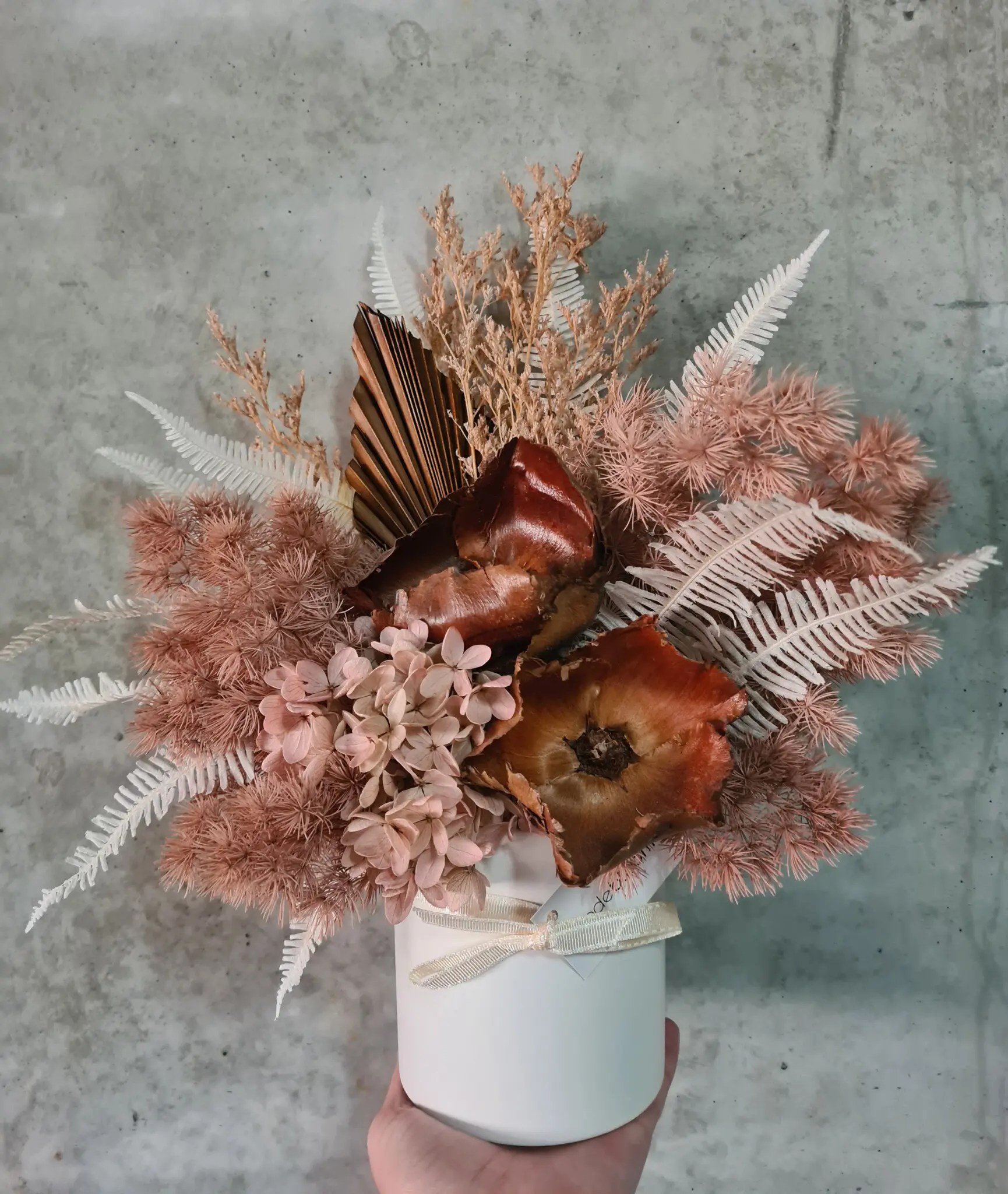 Small Rustic Vase • Code Bloom Perth Florist, Fresh flower bouquets