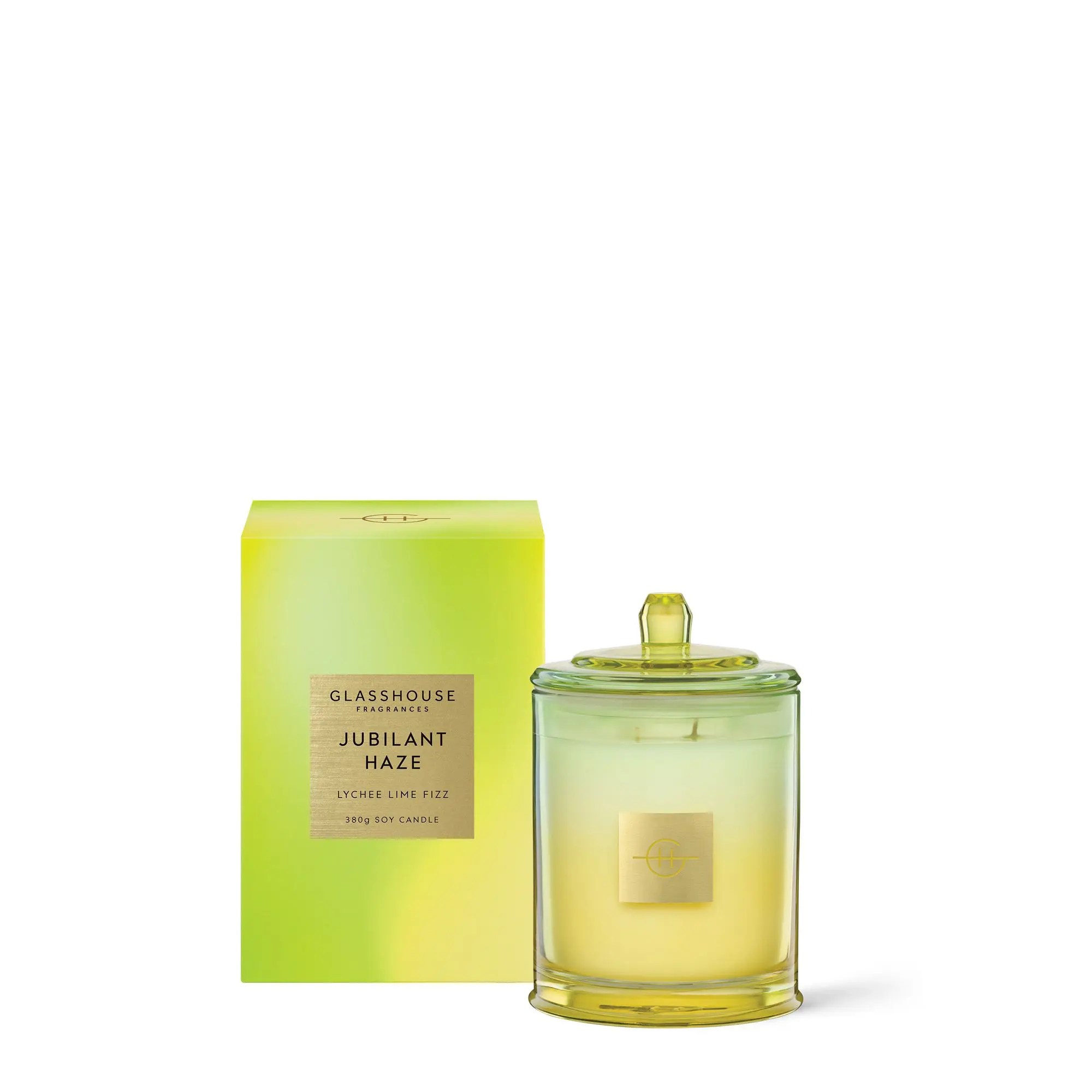 Jubilant Haze Glasshouse Candle • Code Bloom Perth Florist, Fresh
