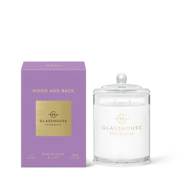 Moon & Back Glasshouse Candle 380g • Code Bloom Perth Florist