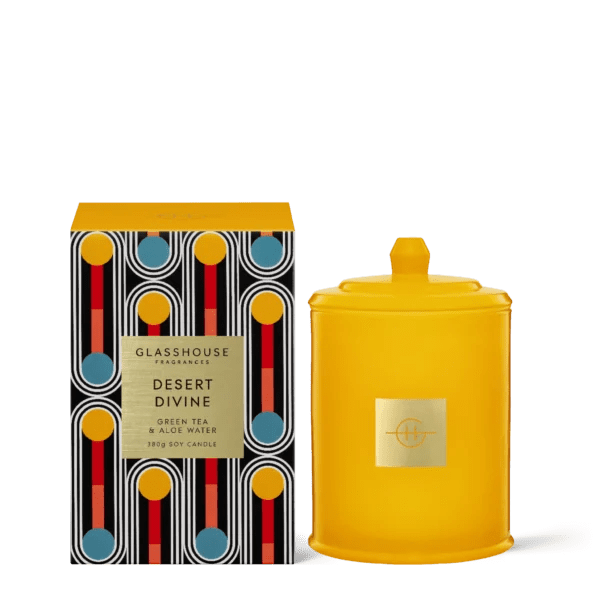 Desert Divine Glasshouse Candle • Code Bloom Perth Florist, Fresh