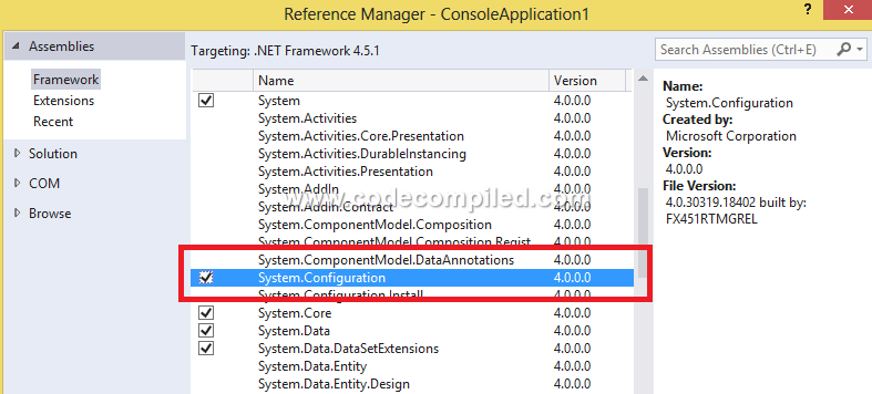 Reading connection strings in c