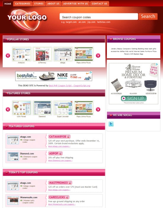 Start your Coupon Code site with Coupon Script